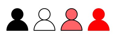 Kullanıcı Simgesi vektör illüstrasyonu. İmza ve sembol. insanlar simgesi. 