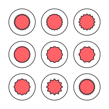 Rozet simgesi vektör çizimi. Ödül ikon vektörü. İşaret ve simgelere ulaş
