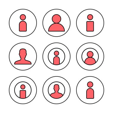 Kullanıcı Simgesi vektör illüstrasyonu. İmza ve sembol. insanlar simgesi. 