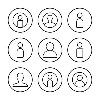 Kullanıcı Simgesi vektör illüstrasyonu. İmza ve sembol. insanlar simgesi. 