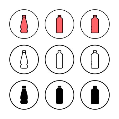 Şişe ikonu vektör illüstrasyonu. şişe işareti ve sembol