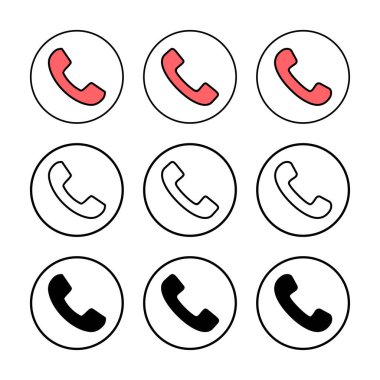 Simge vektör illüstrasyonunu ara. Telefon işareti ve sembol. Telefon ikonu. Bizimle irtibata geç 