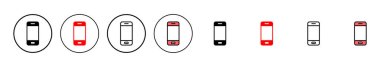 Telefon ikonu vektör illüstrasyonu. Çağrı kodu ve sembol. telefon sembolü