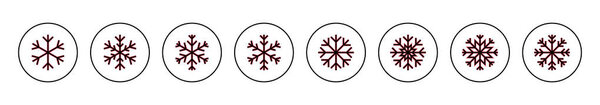 Snow icon vector illustration. snowflake sign and symbol