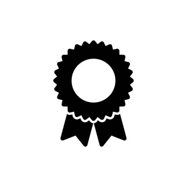 Rozet simgesi vektör çizimi. Ödül ikon vektörü. İşaret ve sembollere ulaşın. Damga