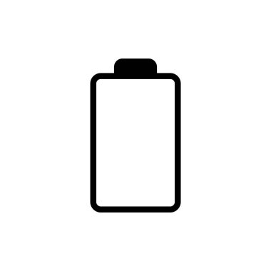 Batarya ikonu vektör çizimi. Pil şarj işareti ve sembol. pil şarj seviyesi