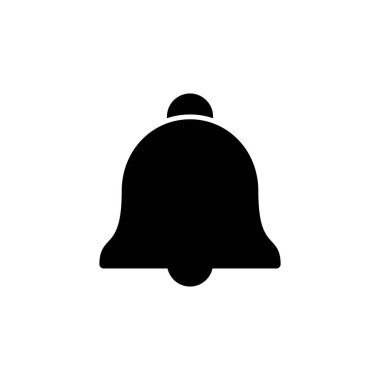 Bell Simgesi vektör çizimi. Web sitesi tasarımı için uyarı işareti ve sembol