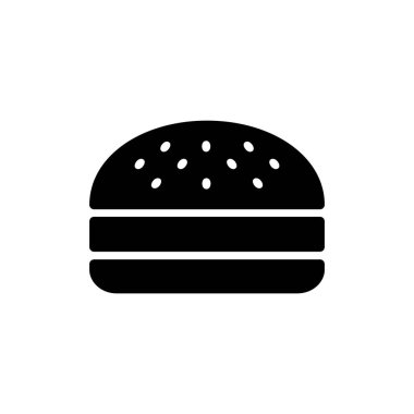 Burger ikon vektör illüstrasyonu. Hamburger ve sembol. hamburger