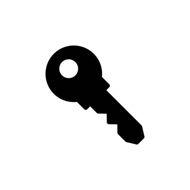 Anahtar simge vektör illüstrasyonu. Anahtar işareti ve sembol.