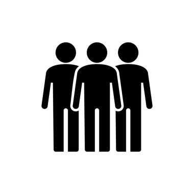 İnsanlar ikon vektör illüstrasyonu. İmza ve sembol. Kullanıcı Simgesi vektörü