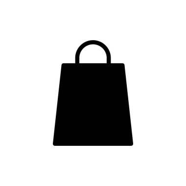 Alışveriş poşeti ikon vektör illüstrasyonu. Alışveriş işareti ve sembol