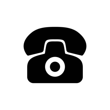 Telefon ikonu vektör çizimi. telefon işareti ve sembol