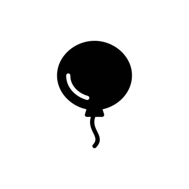 Balon simgesi vektör illüstrasyonu. Parti balonu işareti ve sembolü