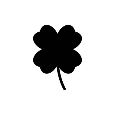 Yonca ikonu vektör illüstrasyonu. Yonca işareti ve sembol. dört yapraklı yonca simgesi.