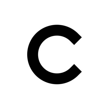 Telif hakkı ikon vektör illüstrasyonu. telif hakkı işareti ve sembol