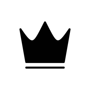 Crown ikon vektör illüstrasyonu. taç işareti ve sembol
