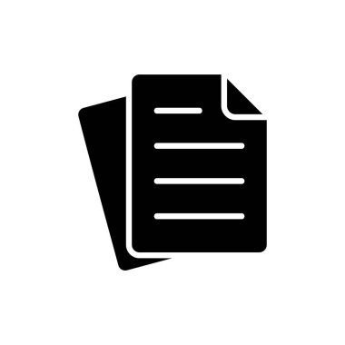 Belge simgesi vektör illüstrasyonu. Kağıt ve sembol. Dosya Simgesi