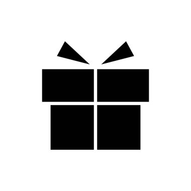 Hediye ikonu vektör çizimi. Hediye işareti ve sembol. doğum günü hediyesi