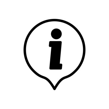 Bilgi işareti ikon vektör illüstrasyonu. İmza ve sembol hakkında. soru işareti simgesi