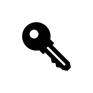 Anahtar simge vektör illüstrasyonu. Anahtar işareti ve sembol.