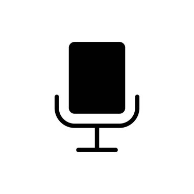 Mikrofon ikonu vektör çizimi. Karaoke işareti ve sembol
