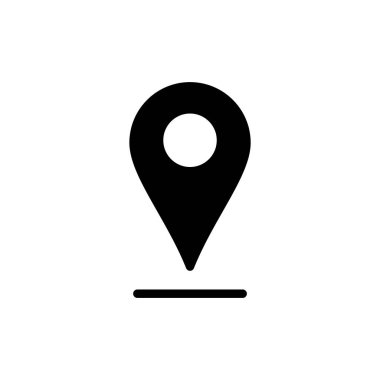 Pin simgesi vektör illüstrasyonu. Yer işareti ve sembol. hedef simgesi. harita iğnesi