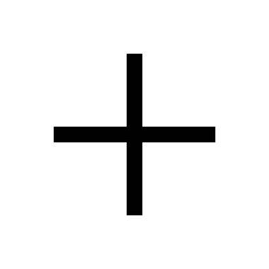 Artı simge vektör illüstrasyonu. Artı işareti ve sembol ekle