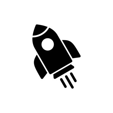 Roket ikon vektör illüstrasyonu. Başlangıç işareti ve sembol. roket fırlatma simgesi