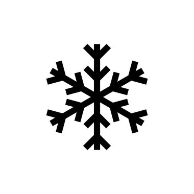 Kar ikonu vektör illüstrasyonu. kar tanesi işareti ve sembol