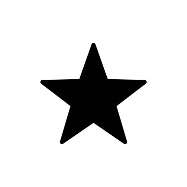Yıldız Simgesi vektör çizimi. Reyting işareti ve sembol. favori yıldız simgesi
