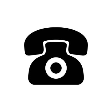 Telefon ikonu vektör çizimi. telefon işareti ve sembol