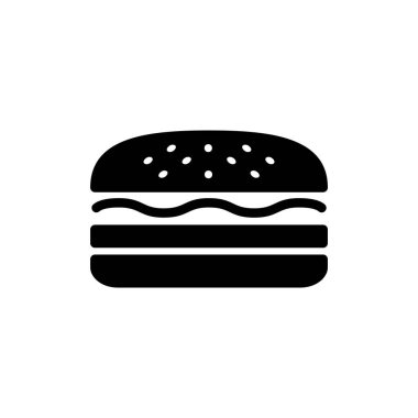 Burger ikon vektör illüstrasyonu. Hamburger ve sembol. hamburger
