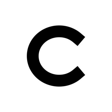 Telif hakkı ikon vektör illüstrasyonu. telif hakkı işareti ve sembol