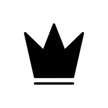 Crown ikon vektör illüstrasyonu. taç işareti ve sembol
