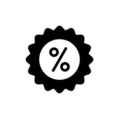 İndirimli ikon vektör illüstrasyonu. İndirim etiketi ve sembolü