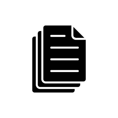 Belge simgesi vektör illüstrasyonu. Kağıt ve sembol. Dosya Simgesi