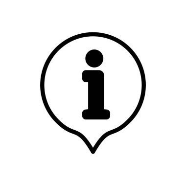 Bilgi işareti ikon vektör illüstrasyonu. İmza ve sembol hakkında. soru işareti simgesi