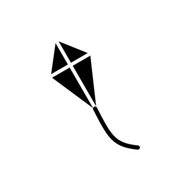 Kite simgesi vektör illüstrasyonu. Uçurtma işareti ve sembol