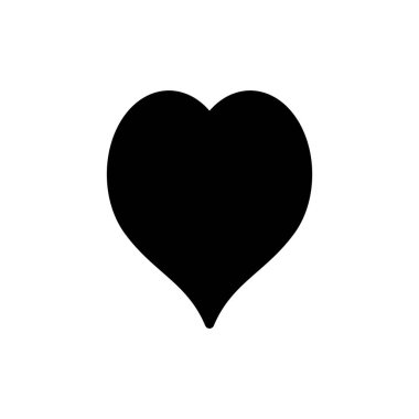 Aşk ikonu vektör illüstrasyonu. Kalp işareti ve sembol. Simge vektörü gibi.