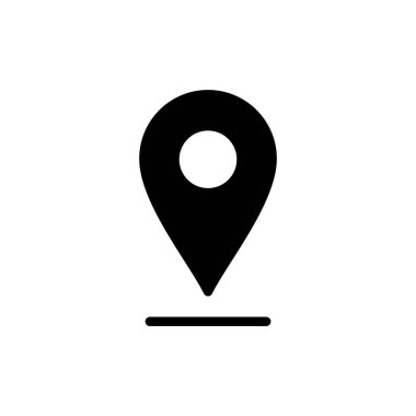 Pin simgesi vektör illüstrasyonu. Yer işareti ve sembol. hedef simgesi. harita iğnesi