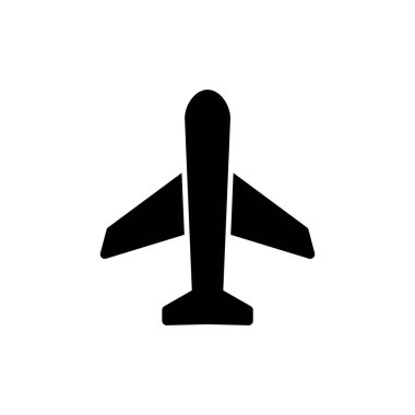 Düzlem ikonu vektör illüstrasyonu. Uçak işareti ve sembol. Uçuş taşıma sembolü. Seyahat işareti. uçak.