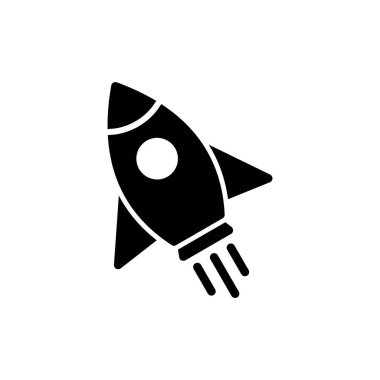 Roket ikon vektör illüstrasyonu. Başlangıç işareti ve sembol. roket fırlatma simgesi