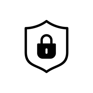 Güvenlik simgesi vektör illüstrasyonu. Koruma işareti ve sembol. Özel hayat. vpn