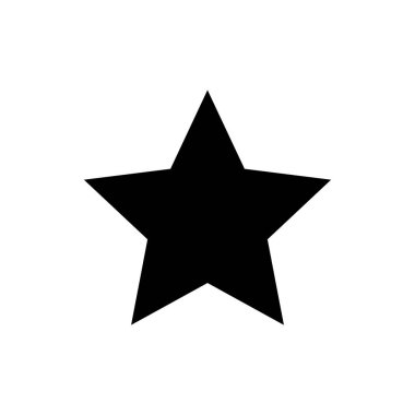 Yıldız Simgesi vektör çizimi. Reyting işareti ve sembol. favori yıldız simgesi