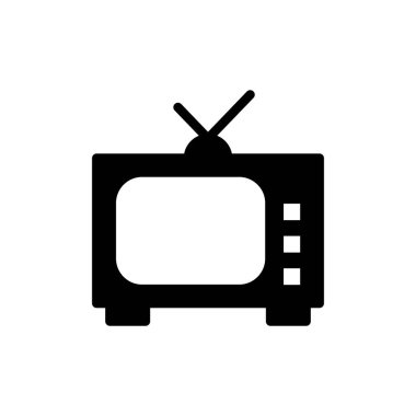 Televizyon ikonu vektör illüstrasyonu. televizyon işareti ve sembol