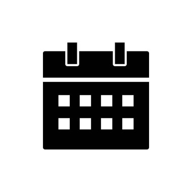 Takvim simgesi vektör illüstrasyonu. Takvim işareti ve sembol. Simge simgesini ayarla