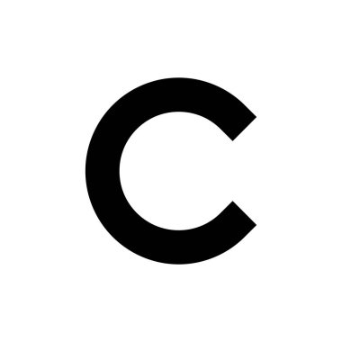 Telif hakkı ikon vektör illüstrasyonu. telif hakkı işareti ve sembol