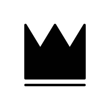 Crown ikon vektör illüstrasyonu. taç işareti ve sembol