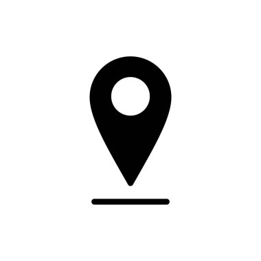 Pin simgesi vektör illüstrasyonu. Yer işareti ve sembol. hedef simgesi. harita iğnesi