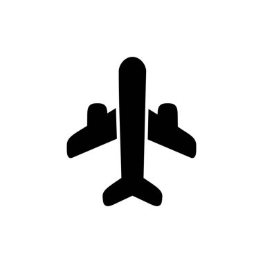 Düzlem ikonu vektör illüstrasyonu. Uçak işareti ve sembol. Uçuş taşıma sembolü. Seyahat işareti. uçak.